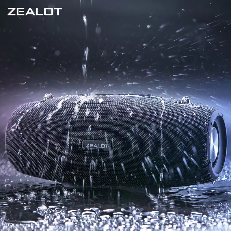 Holy Stone Drone Hs175 - Zealot S67 ワイヤレス スピーカー ショルダー ストラップ付き、屋外、防水、大音量ステレオと重低音のポータブル