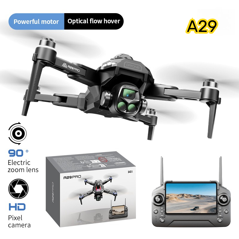 Drone Battery Case - RC FPVクアッドコプターA29メカスタイルドローン クールLEDフル障害物回避 5.6インチスクリーンRCドローン ティーンエイジャー、ホビーヤー向けプレゼント