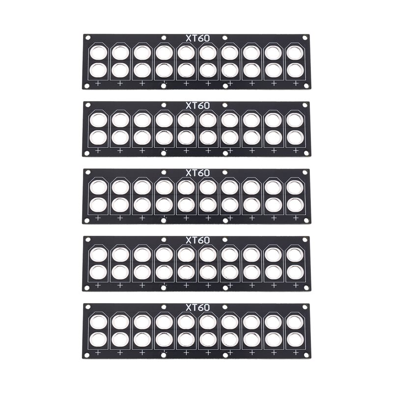 Drone Battery Parallel Board - B44C XT60用 5個入り 10ポートPCB溶接ボード パラレル充電プレート 分配ボード