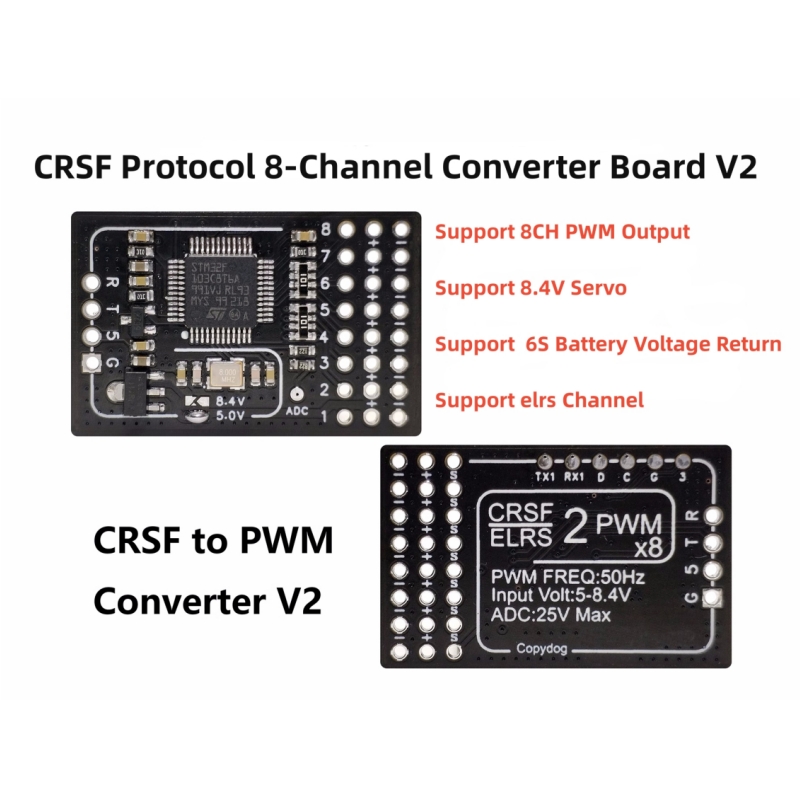 Tbs Fpv Crossfire - TBS Crossfire ELRS to PWMコンバーターV2 8CH