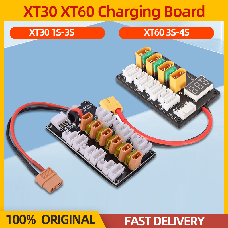 Drone Battery Parallel Board - XT30 XT60 リポバッテリー並列充電ボード 1-3S/3-4S RC FPV