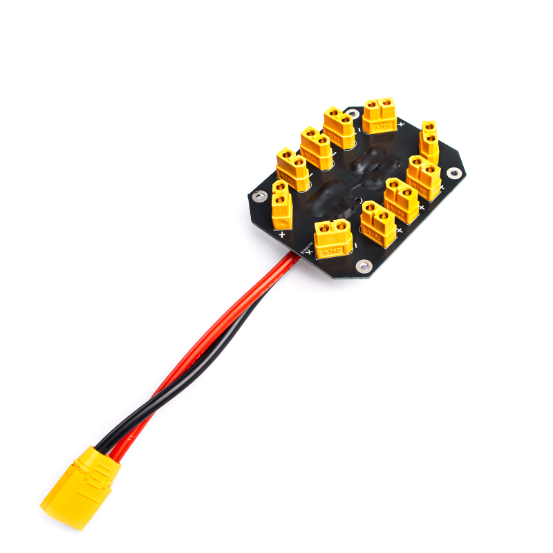 Drone Battery Parallel Board - flyroun XT60 pdb XT90 オス入力-メス出力 パラレル充電ボード