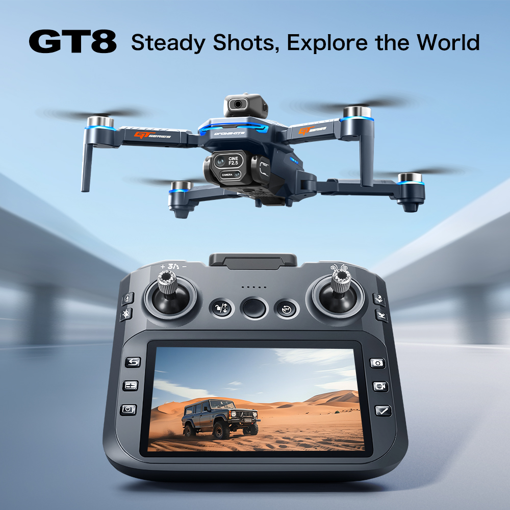 Drone Battery Box - GT8 障害物回避空中ドローン – 大画面リモコン付き HD ブラシレス