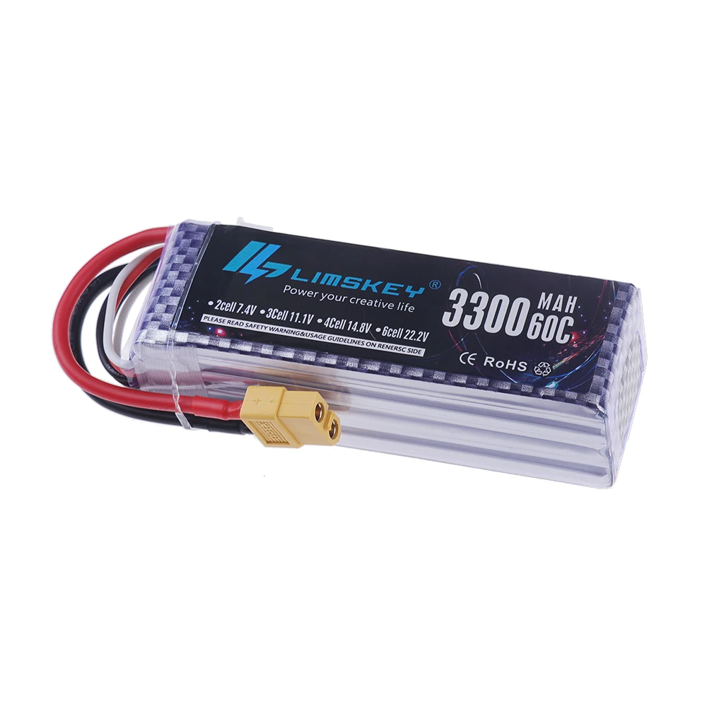 4S LiPo バッテリー 14.8V 3300mAh 60 - Drone Battery 4S のレビューと価格