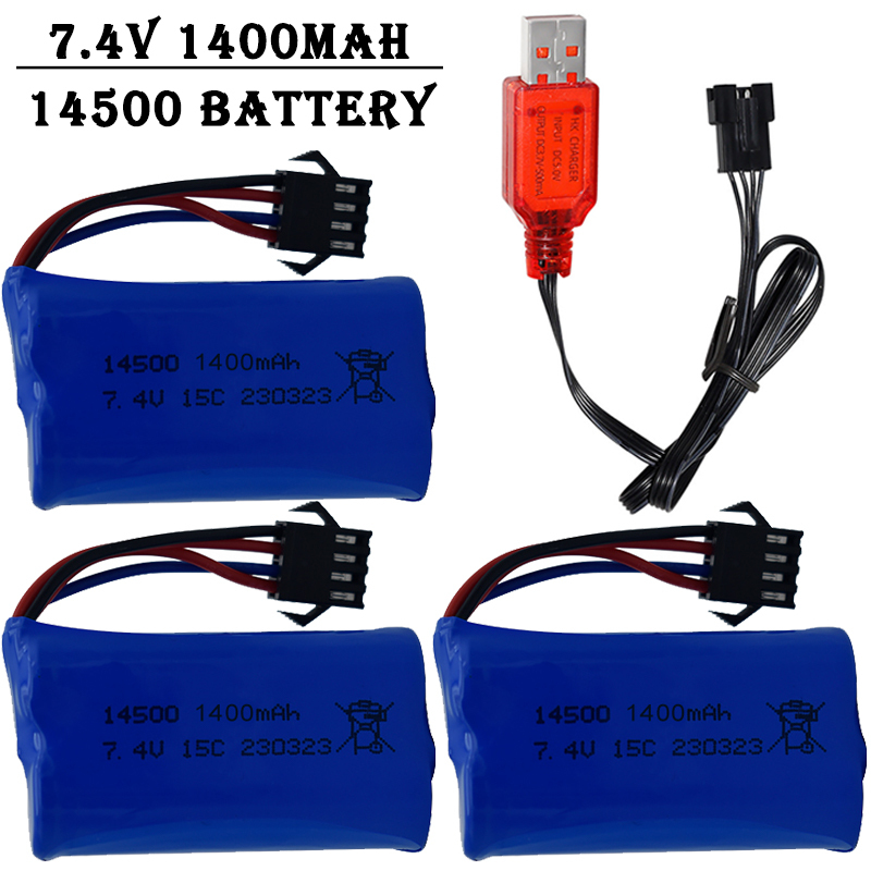 7.4V 1400mAh 14500 リチウムイオンバッテリ - Drone Battery Li-Ion のレビューと価格