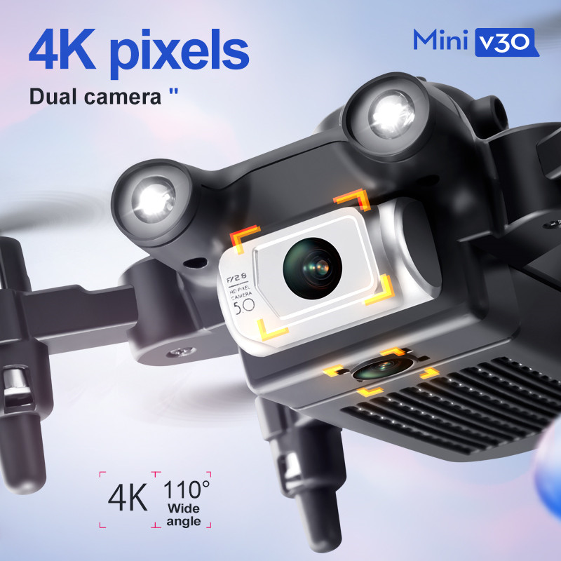 ミニ V30 WiFi FPV ドローン 4K HD デュア - Drone Battery Box のレビューと価格