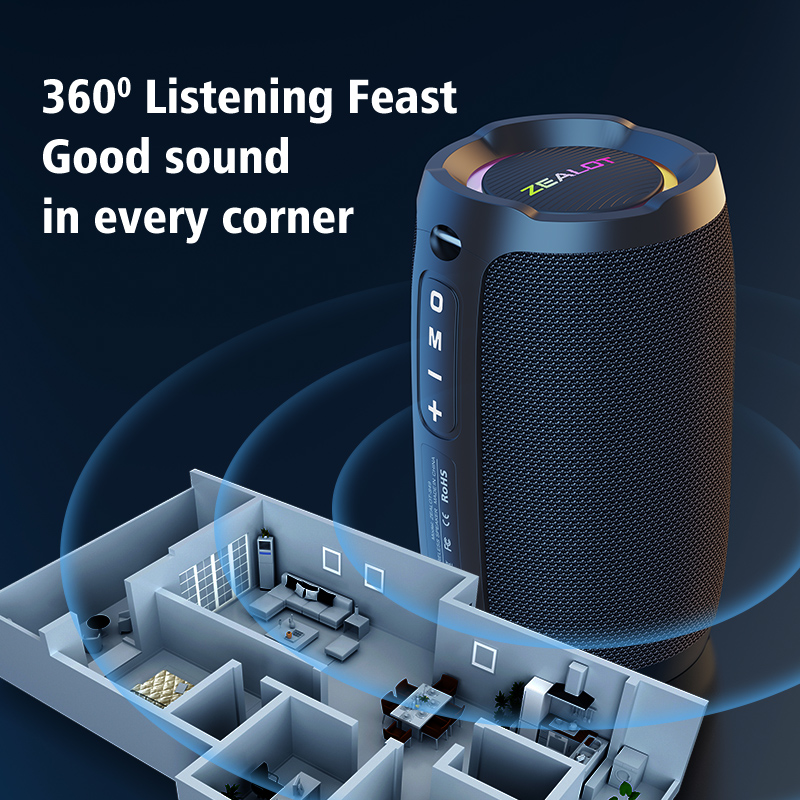 ZEALOT-S49 ポータブル Bluetooth スピー - Holy Stone Drone Hs175 のレビューと価格