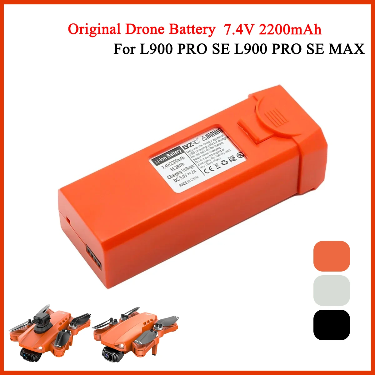 L900 Pro-ドローンバッテリー,7.4V, 2200m - Drone Battery Li-Ion のレビューと価格