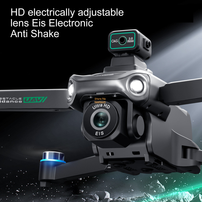 リモコン付きクワッドコプタードローン,障害物回避,LEDスク - Drone Battery Box のレビューと価格