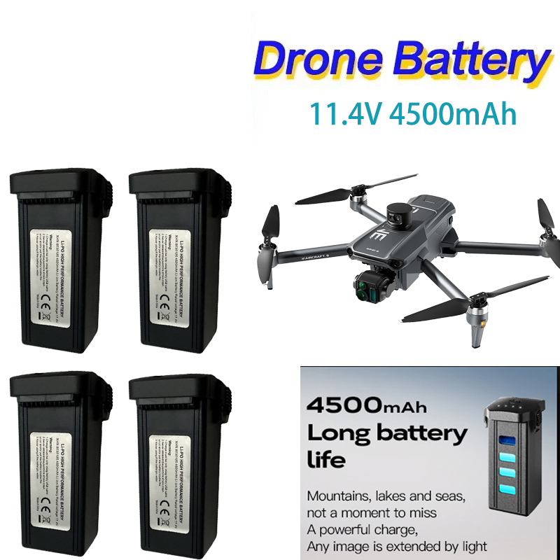 11.4V 4500mAh インテリジェント Lipo バッ - Drone Battery Li-Ion のレビューと価格