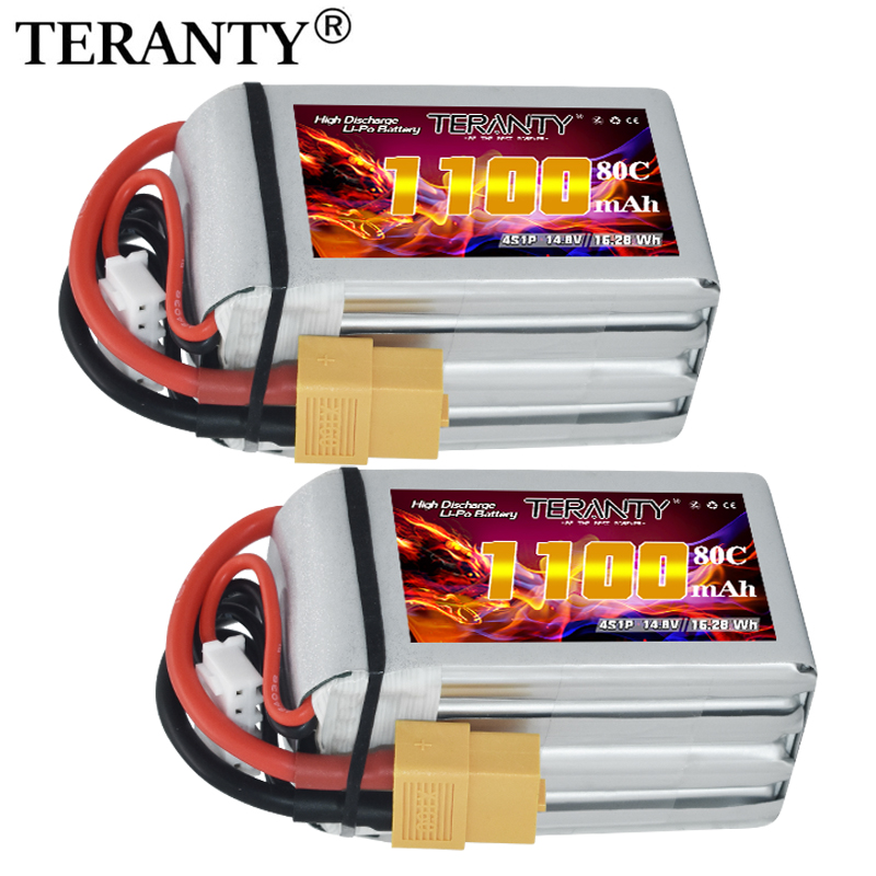 TERANTY 4S 1100mAh 80C/160C リポ - Drone Battery 4S のレビューと価格