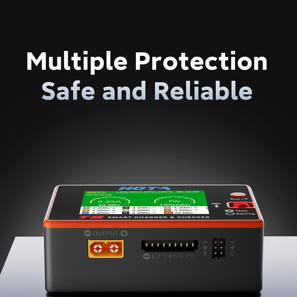 HOTA T8 スマートバランスチャージャー 1-8S リチ - Drone Battery Smart のレビューと価格
