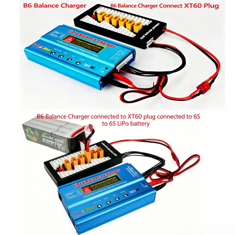 6 in 1 XT60パラレル充電ボード 2S-6S Lip - Drone Battery Parallel Board のレビューと価格