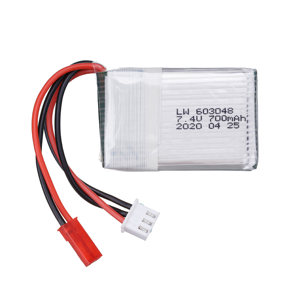 7.4V 700mAh 25c リポバッテリー MJXRC  - Drone Battery Lipo のレビューと価格