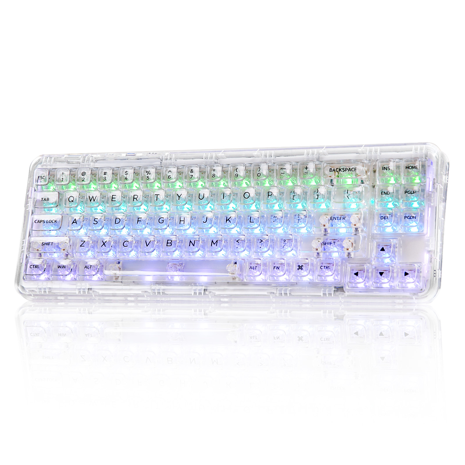 YUNZII X71 ホワイト 68% レイアウト ワイヤレ - Holy Stone Drone Hs175 のレビューと価格