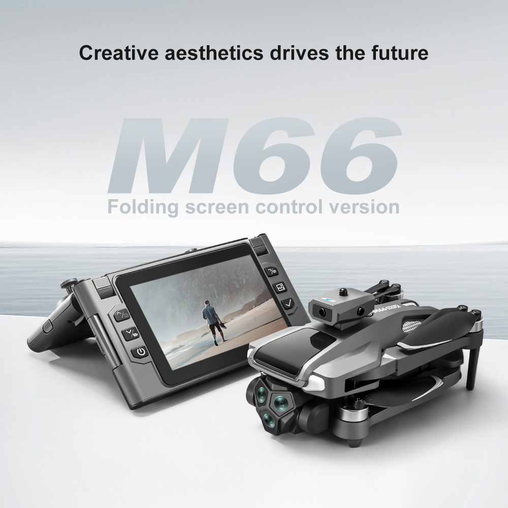 折りたたみ式M66 RCドローン、4.5インチHD折りたたみ - Drone Battery Li-Ion のレビューと価格