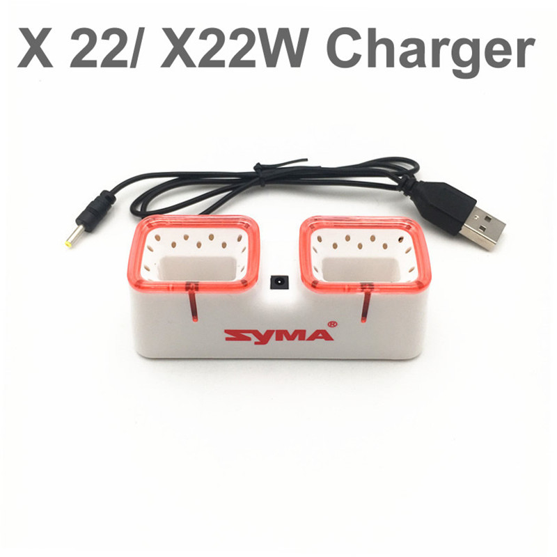 デュアル USB 高速充電器 Syma X22 X22W ド - Drone Battery Box のレビューと価格