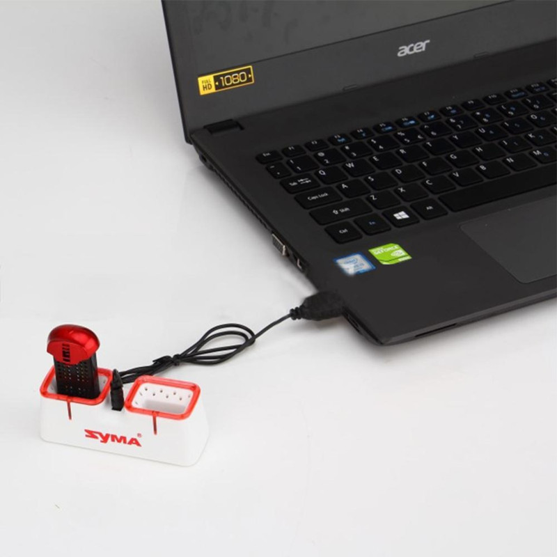 デュアル USB 高速充電器 Syma X22 X22W ド - Drone Battery Box のレビューと価格