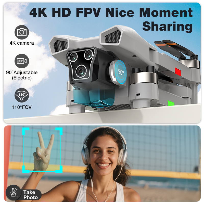 新型ホットL017プロドローン ブラシレス 3Dロール 36 - Drone Battery Case のレビューと価格